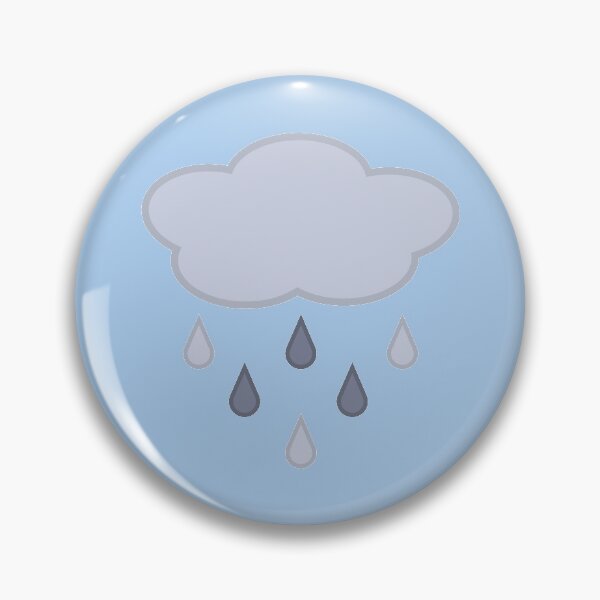 Item preview, Rainy Day Rain Cloud in Light Blue designed and sold by Kelly Leung.
