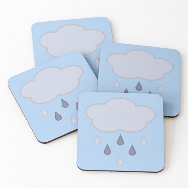 Item preview, Rainy Day Rain Cloud in Light Blue designed and sold by Kelly Leung.