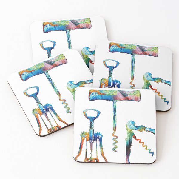 Item preview, Uncork It Colorful Corkscrew Art by Sharon Cummings designed and sold by Sharon Cummings Art.