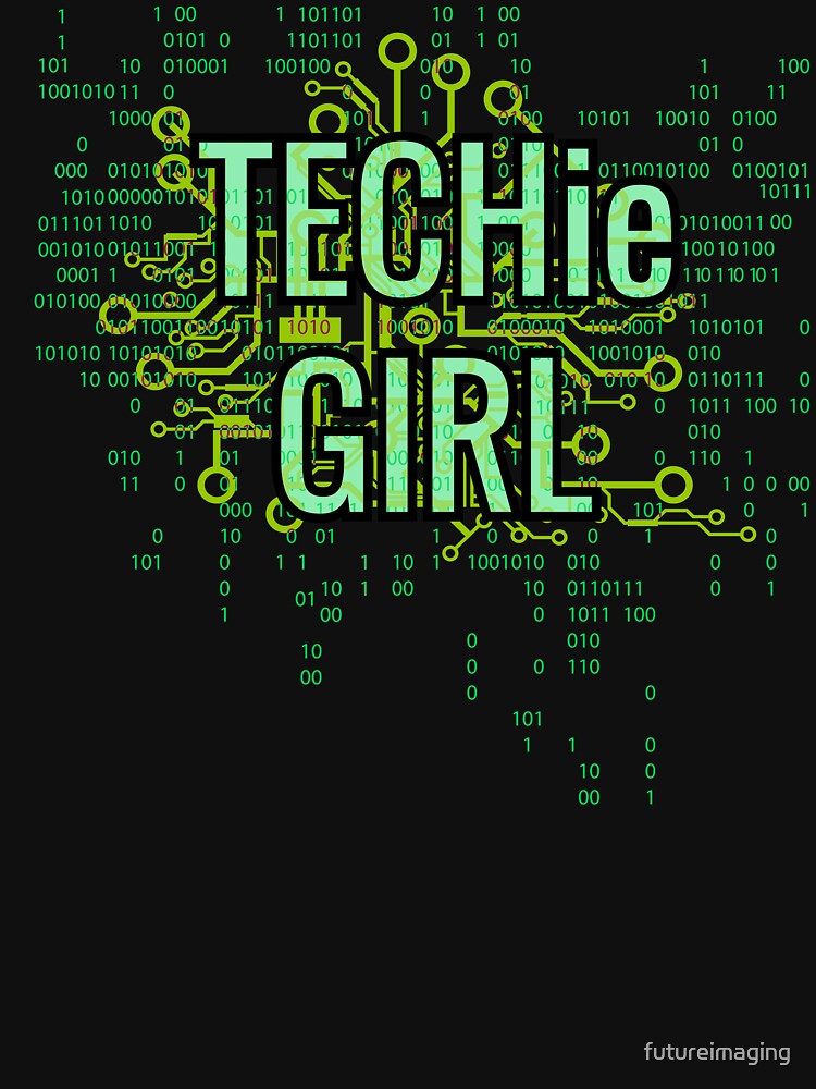 TECHie GIRL Digital Green by futureimaging