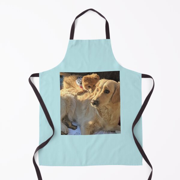 Item preview, Best friends Bella the golden and Kai the pom puppy designed and sold by Fluffycat2020.