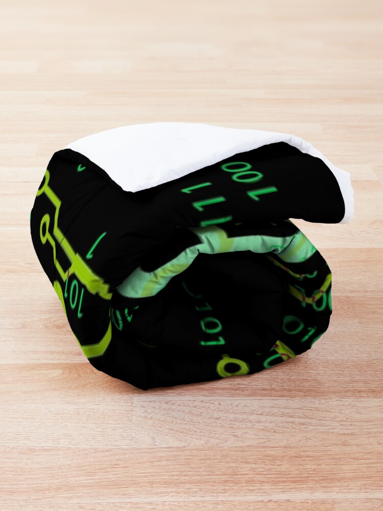 Alternate view of TECHie GIRL Digital Green Comforter
