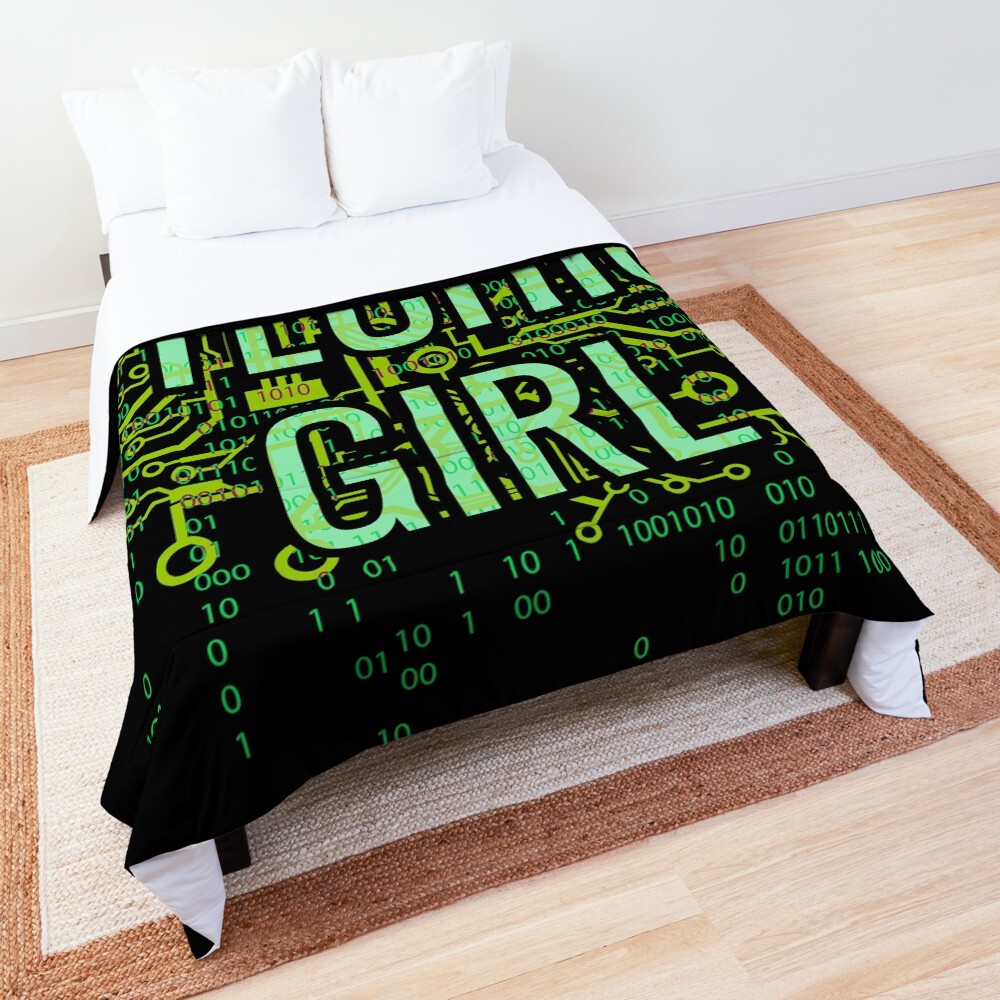 TECHie GIRL Digital Green Comforter