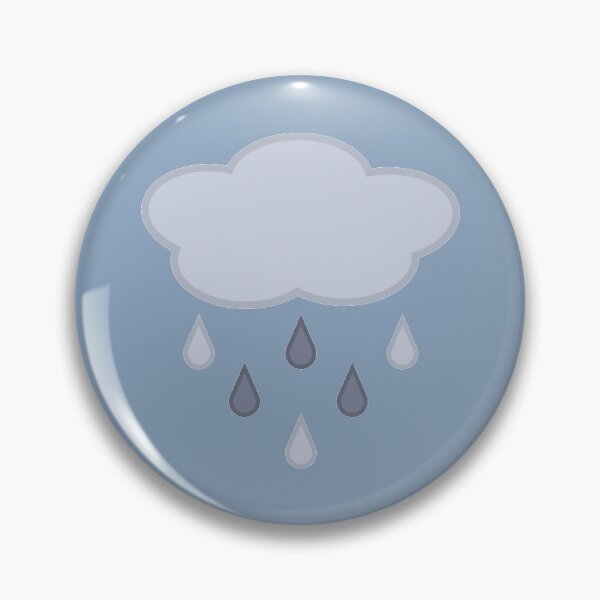Item preview, Rainy Day Rain Cloud in Blue designed and sold by Kelly Leung.