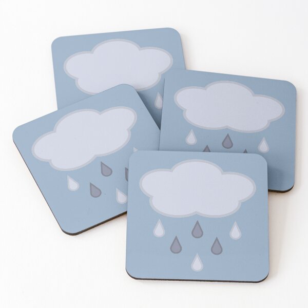 Item preview, Rainy Day Rain Cloud in Blue designed and sold by Kelly Leung.
