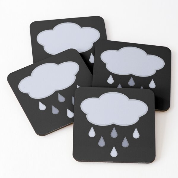 Item preview, Rainy Day Rain Cloud in Black designed and sold by Kelly Leung.