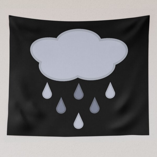 Item preview, Rainy Day Rain Cloud in Black designed and sold by Kelly Leung.
