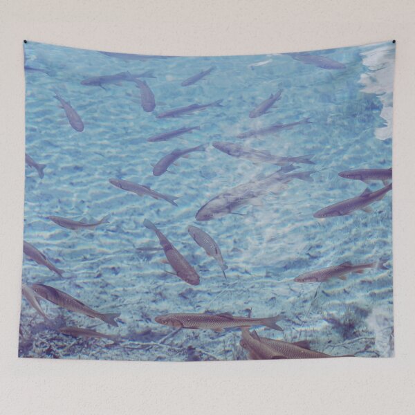Item preview, Fishes in blue water with purple tint designed and sold by Photostacia.