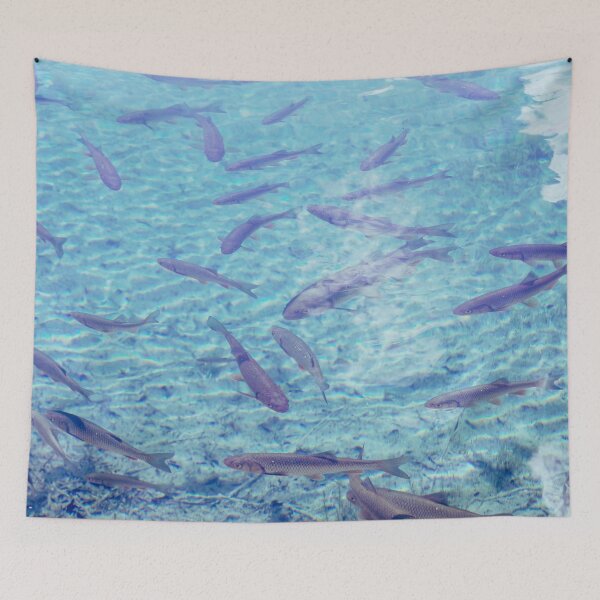 Item preview, Fishes in blue water with turquoise tint designed and sold by Photostacia.