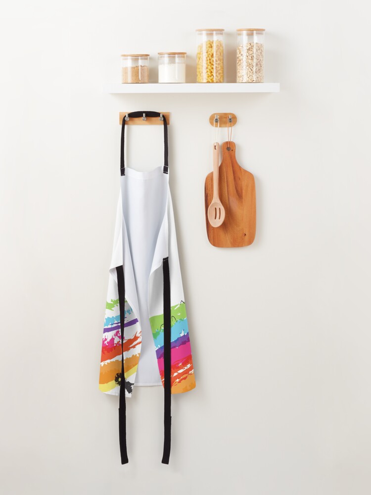 Thumbnail 2 of 6, Apron, Spring - Multi Coloured Print designed and sold by Izzabel Shopping Center.