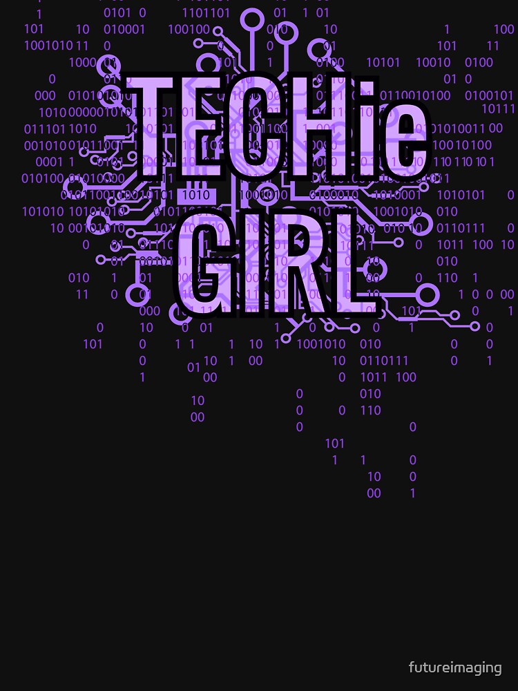 TECHie GIRL Cyber Purple by futureimaging