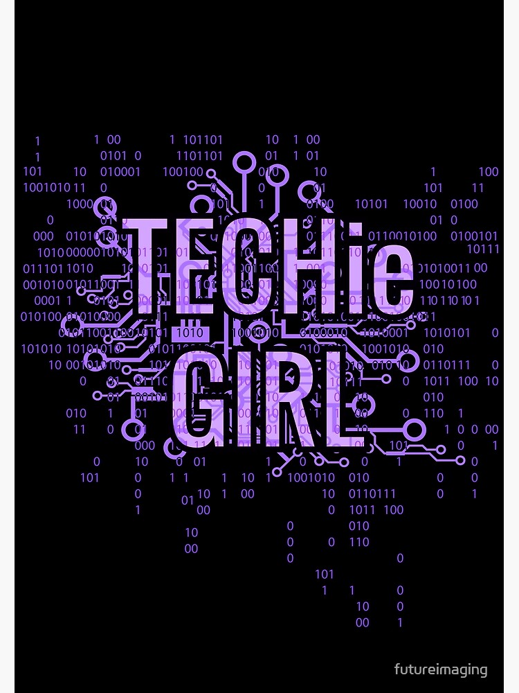 TECHie GIRL Cyber Purple by futureimaging