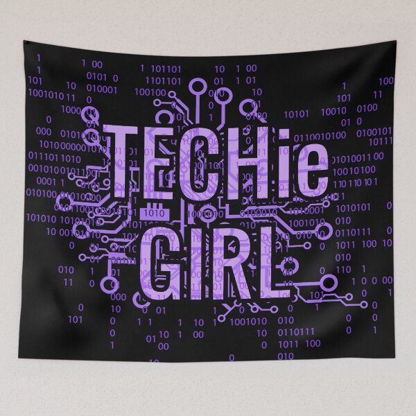Item preview, TECHie GIRL Cyber Purple designed and sold by FutureImaging.
