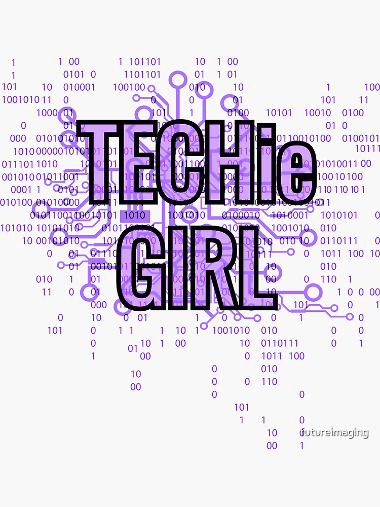 TECHie GIRL Cyber Purple by futureimaging