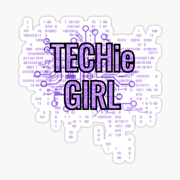 TECHie GIRL Cyber Purple Sticker