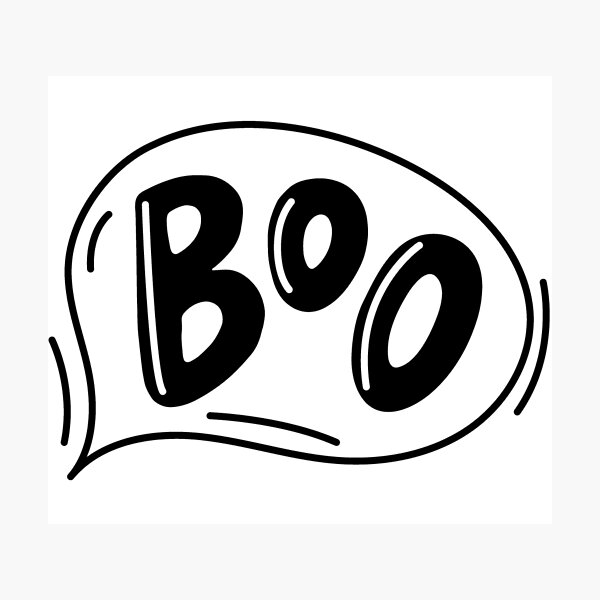 Cute Boo Ghost Photographic Print