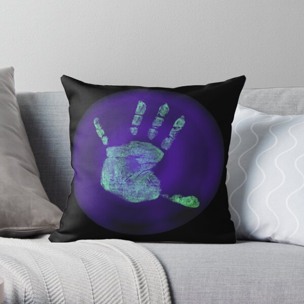 Phasmophobia: Fingerprint Evidence Throw Pillow