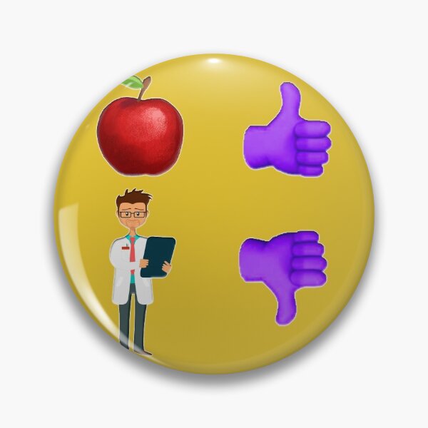 Item preview, Apple a Day modern pictogram designed and sold by janraydesigns.