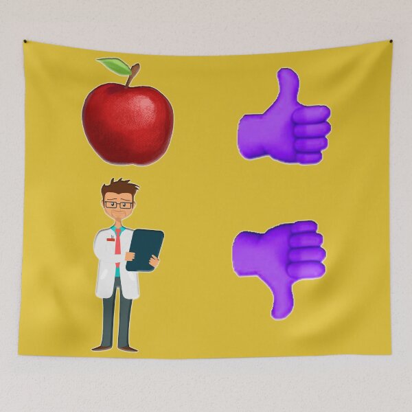 Item preview, Apple a Day modern pictogram designed and sold by janraydesigns.