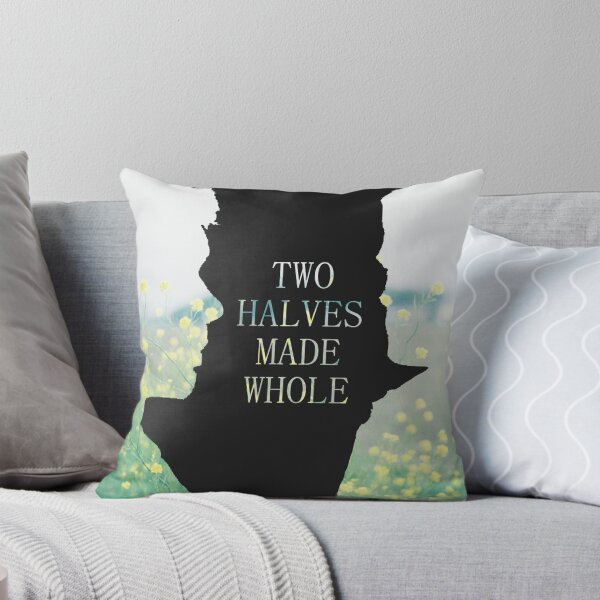 Item preview, Two Halves Made Whole pillow designed and sold by SevLovesLily.