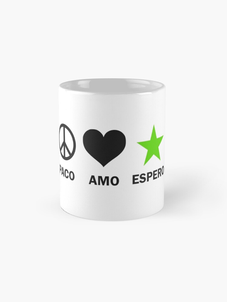 Alternate view of Paco, Amo, Espero - Nigra Mug