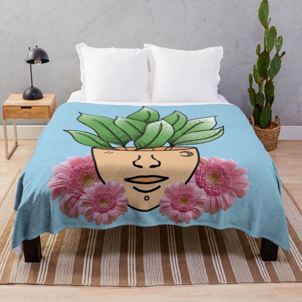Item preview, Dumb Cane, Plant Parent With Tattoos and Pink Gerber Daisies designed and sold by 10pmCreations.