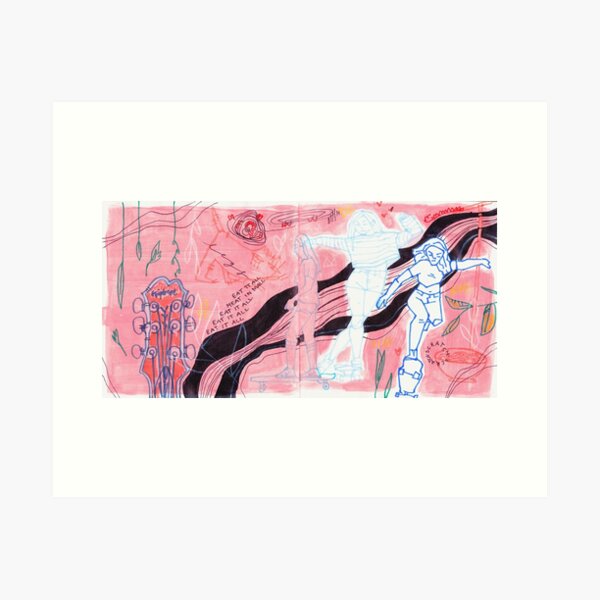 Skater Girls Art Print