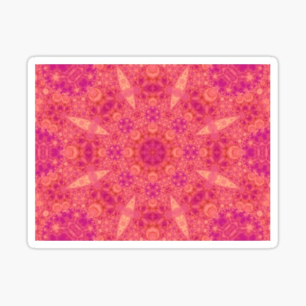 The Blissfulness of Coral Kalder Carpet Sticker