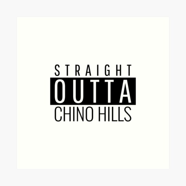 Vista previa del artículo con la obra «Directamente de Chino Hills, California», diseñado y vendido por Teelogic.