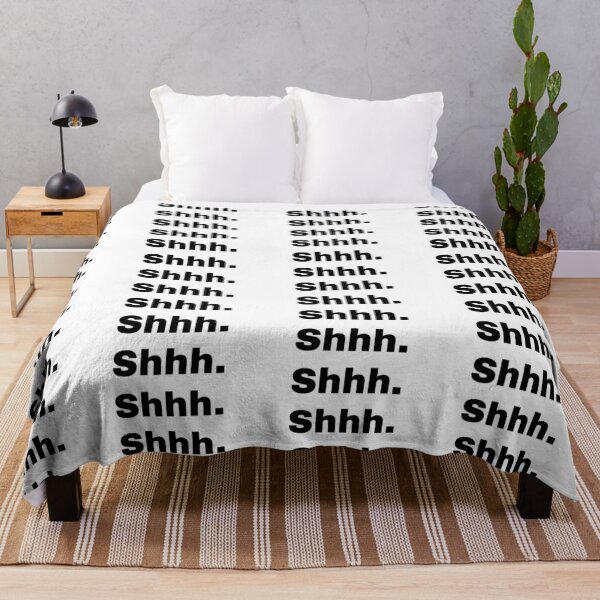 Item preview, Black and white text based T-shirt - Shhh. designed and sold by OffensiveTCG.