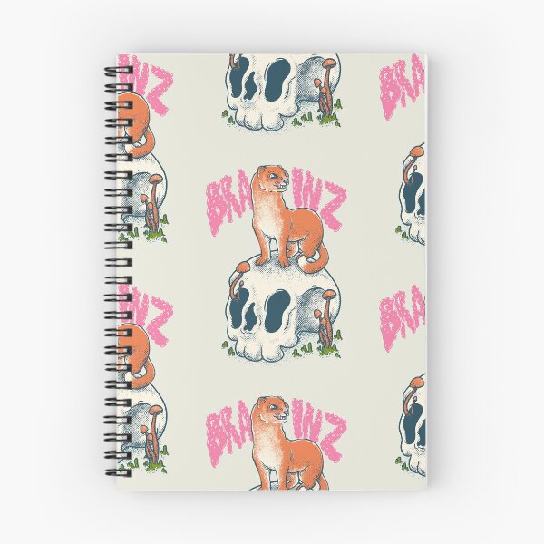 Item preview, Stoat - Brainz | Cute adorable furry creature ruthless killer | Mom | Lowbrow art Vintage | forest woodlands cottagecore goblincore mushroom mushrooms fungus fungi plants plant vines animals animal designed and sold by Any Color Designs.