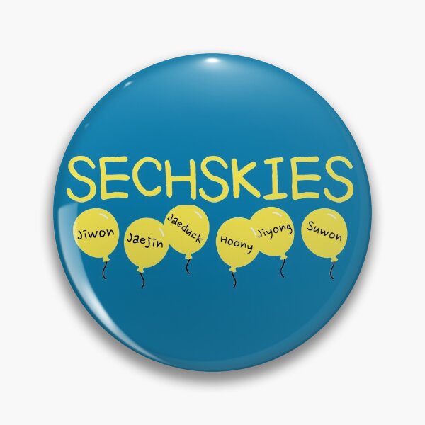 Item preview, SECHSKIES Balloons + Names (group name is romanized)  designed and sold by PaperMoonKPOP.