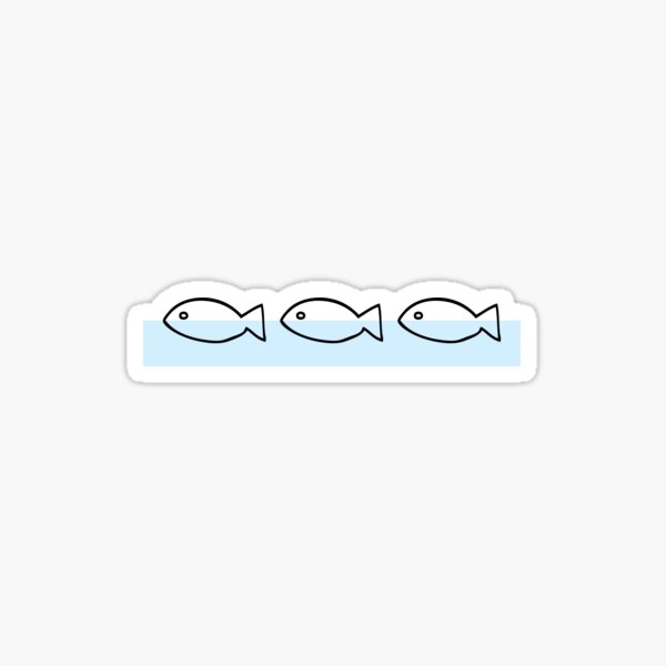 Fish and water Sticker