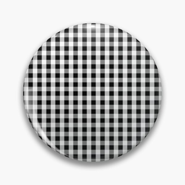 Item preview, Gingham Check Minimal Monochrome Black and White Pattern designed and sold by mythandframe.