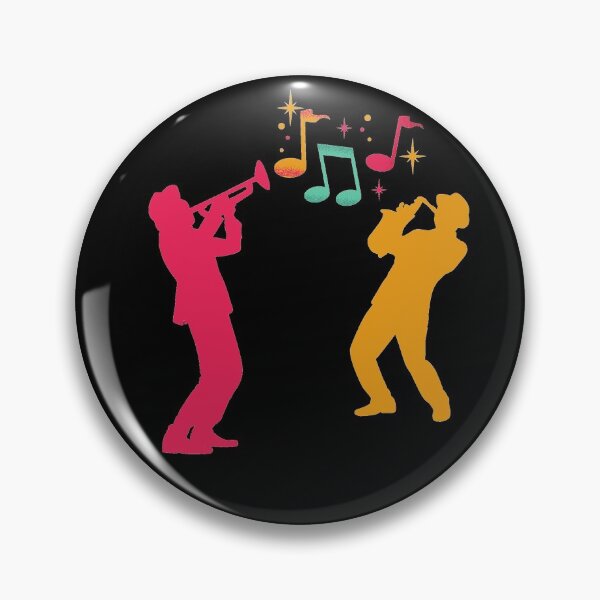 Item preview, Trumpet and Saxophone player image designed and sold by RogerWBDesigns.