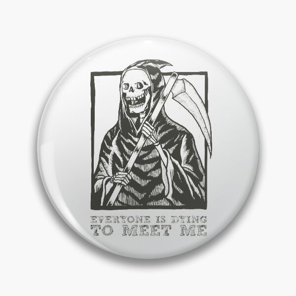 Item preview, The Grim Reaper - Gothic drawing design of grim reaper with sickle designed and sold by crazycollective.