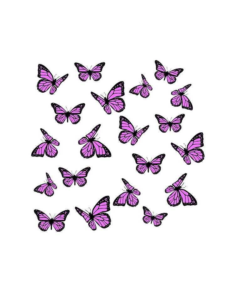 Butterfly collage (pink)