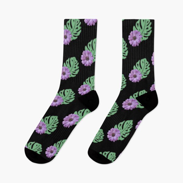 Item preview, Monstera Lover, Plant Leaf with a Realism Purple Daisy for Surrealism Vibes designed and sold by 10pmCreations.