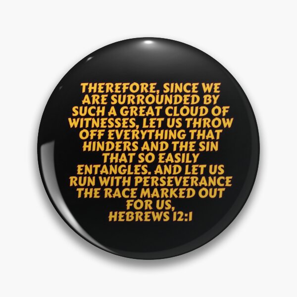 Item preview, Bible Verse Hebrews 12:1 designed and sold by Prayingwarrior.