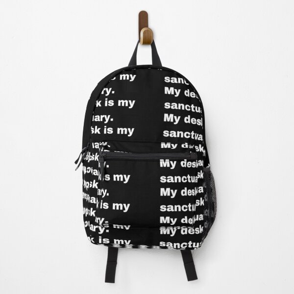 Item preview, Black and white text based T-shirt - My desk is my sanctuary. designed and sold by OffensiveTCG.