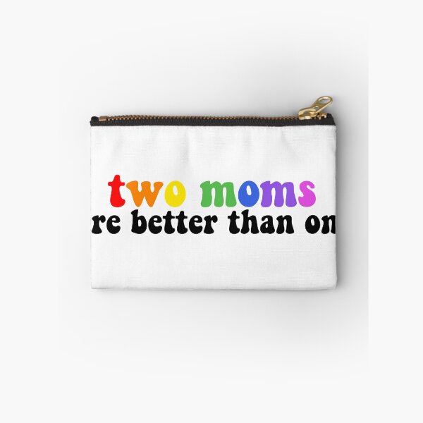 Item preview, Two moms are better than one lesbian mothers cute (rainbow pride lgbtq) designed and sold by emcazalet.