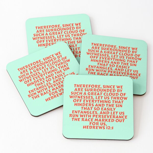 Item preview, Bible Verse Hebrews 12:1 designed and sold by Prayingwarrior.
