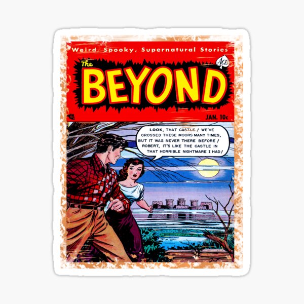 Beyond Comics - Vintage Comic Book Cover Classic T-Shirt Sticker