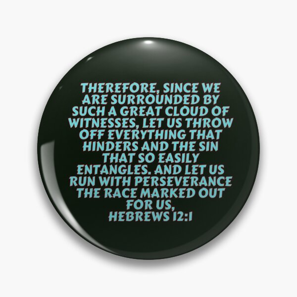 Item preview, Bible Verse Hebrews 12:1 designed and sold by Prayingwarrior.