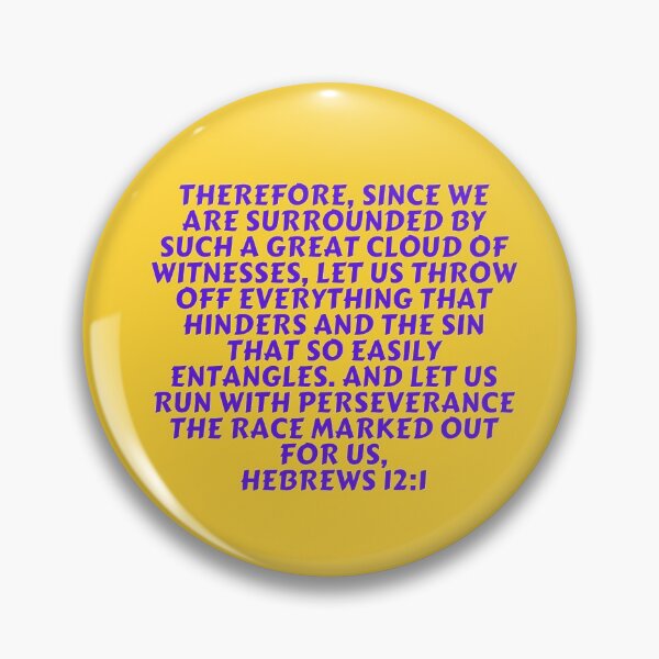 Item preview, Bible Verse Hebrews 12:1 designed and sold by Prayingwarrior.
