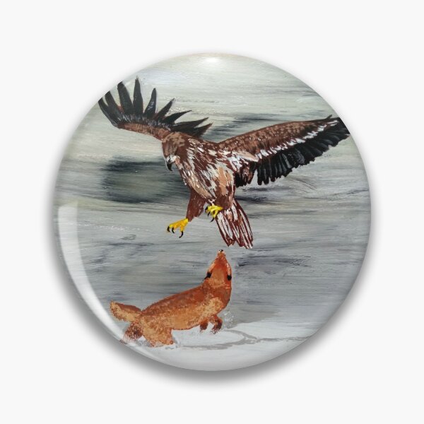 Item preview, Eagle fighting a fox art print designed and sold by elart66.