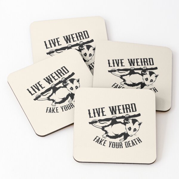 Item preview, live weird fake your death opossum designed and sold by LAST WEEK'S STOLEN AESTHETICS.