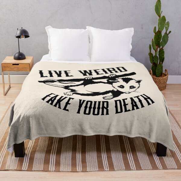 Item preview, live weird fake your death opossum designed and sold by LAST WEEK'S STOLEN AESTHETICS.