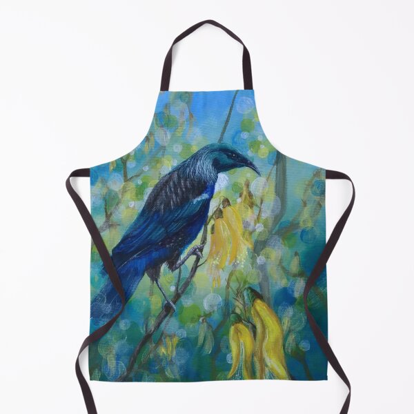 Item preview, Tui in the Kowhai tree, Bird in spring tree designed and sold by Goldstarwork.
