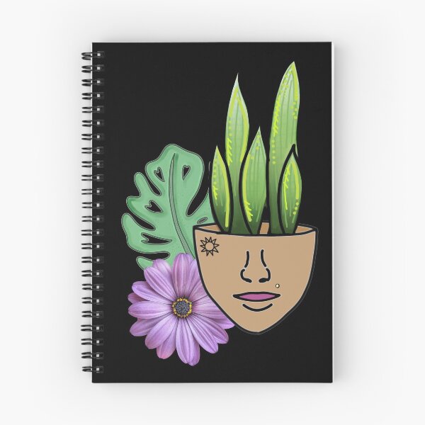 Item preview, HousePlantLover, Surreal Sansevieria and Swiss Cheese Leaf with Purple Realism  Flower designed and sold by 10pmCreations.